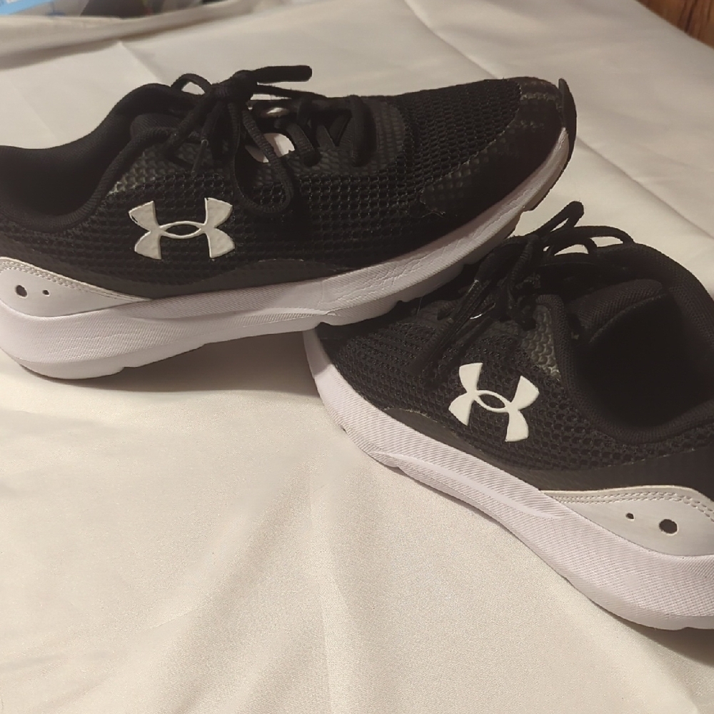 Under Armour Black and White Sneakers